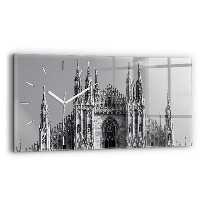 Horizontálne sklenené hodiny Katedrála Duomo Di Milano