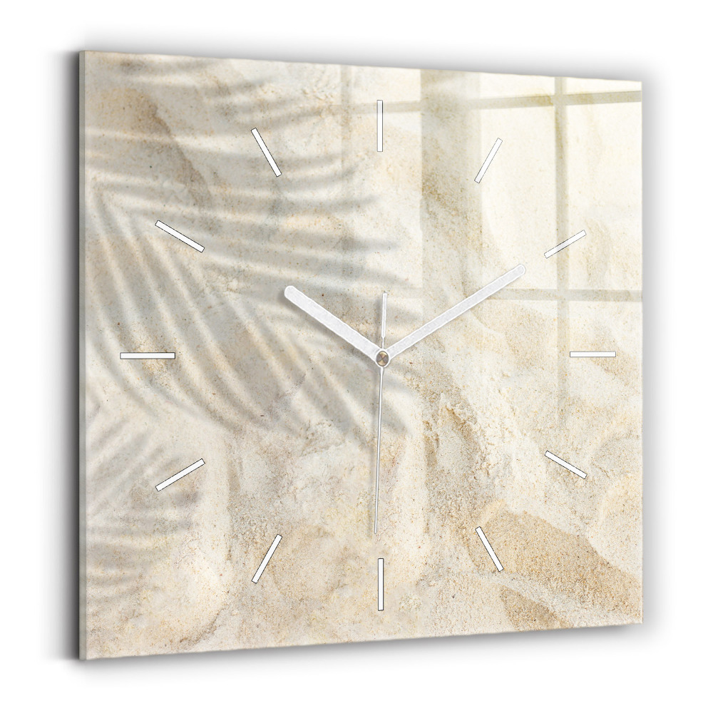 Štvorcové hodiny Tieň palmového piesku