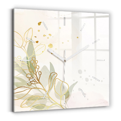 Štvorcové nástenné hodiny Pastelová abstrakcia
