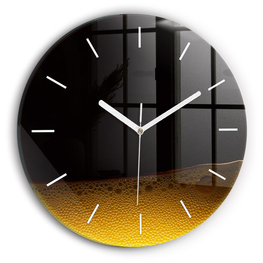 Horizontálne hodiny Pivná pena