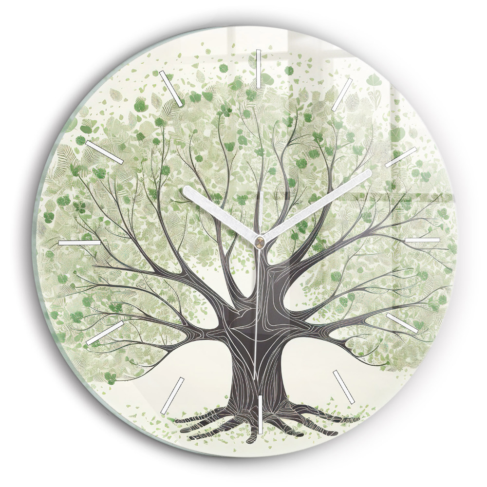Horizontálne hodiny Zelená harmónia prírody